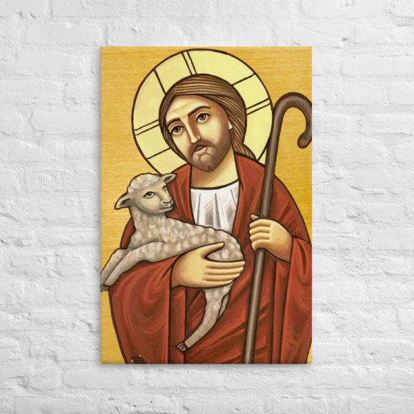 Good Shepherd - Coptic Icon - Canvas