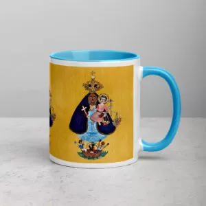 Our Lady of Charity (Caridad del Cobre) Mug with Color Inside Drinkware Rosary.Team