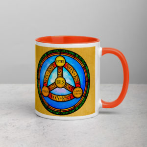 Holy Trinity  – Mug with Color Inside Drinkware Rosary.Team