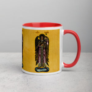 Archangel Gabriel –  Mug with Color Inside Drinkware Rosary.Team