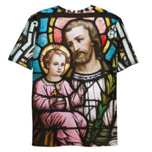 St Joseph with Jesus, the Divine Child Men's T-shirt