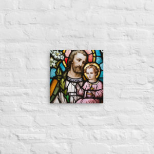 St Joseph with Jesus, the Divine Child - Canvas