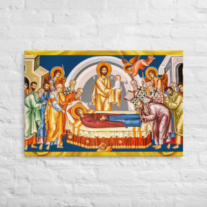 Dormition of the Theotokos – Canvas Wall Art Rosary.Team