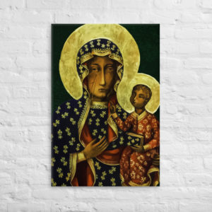 Madonna of Częstochowa – Canvas Wall Art Rosary.Team
