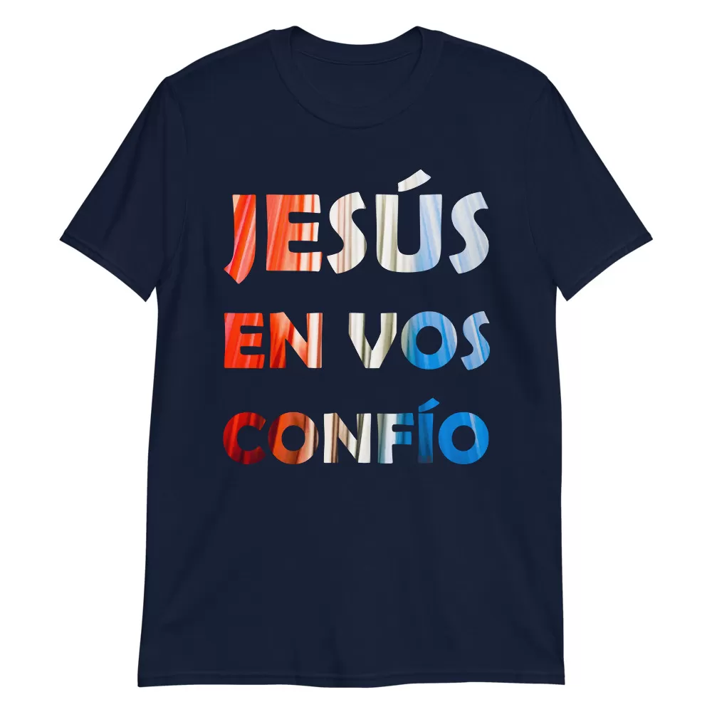 JESÚS EN VOS CONFÍO - Short-Sleeve Unisex T-Shirt