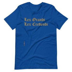Lex Orandi – Short-Sleeve Unisex T-Shirt Apparel Rosary.Team