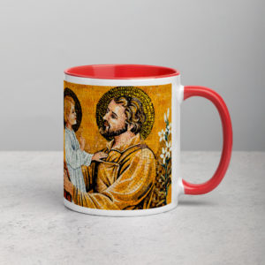 St Joseph & Divine Child – Mug with Color Inside Drinkware Rosary.Team