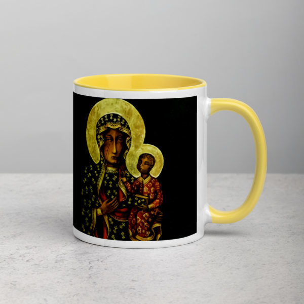 Madonna of Częstochowa - Mug with Color Inside