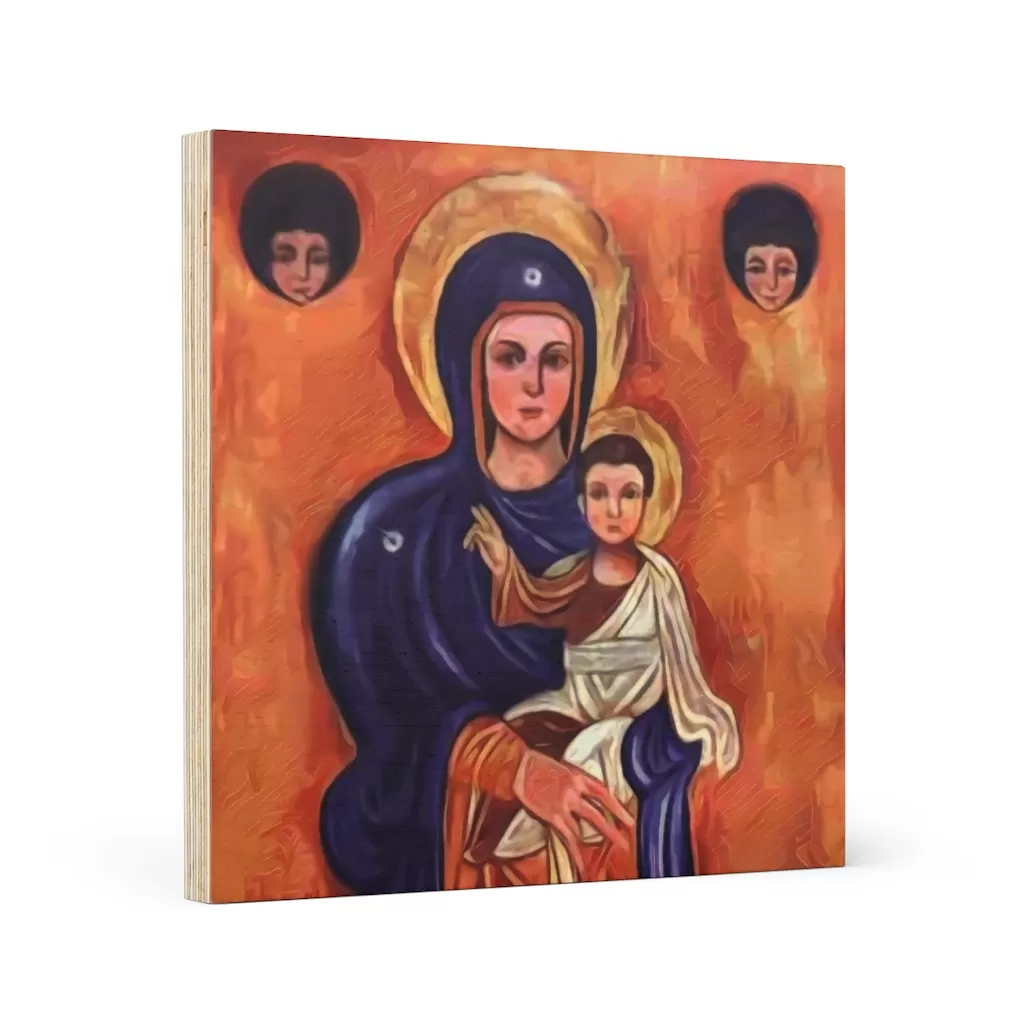 Our Lady of Elige #Maronite #WoodCanvas