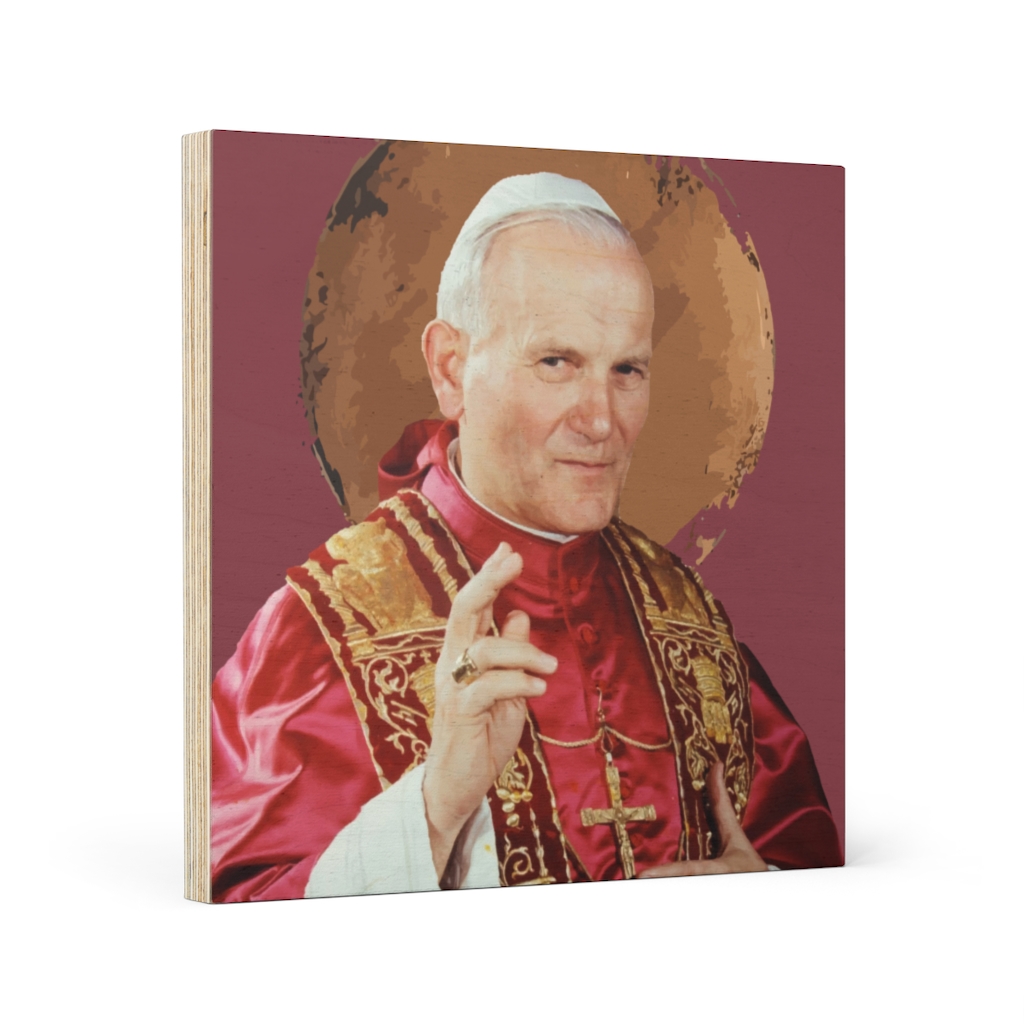 Pope Saint John Paul II #WoodCanvas