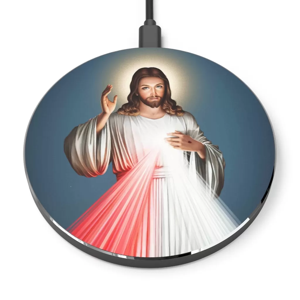 Divine Mercy, I trust in You #WirelessCharger Accessories Rosary.Team