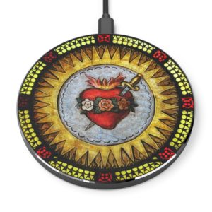 Immaculate Heart of Virgin Mary #WirelessCharger Accessories Rosary.Team