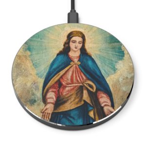 Virgin Mary #WirelessCharger Accessories Rosary.Team