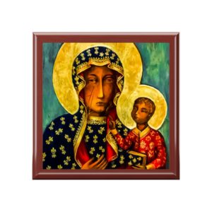 Holy Mother of Czestochowa #JewelryBox #ReliquaryBox