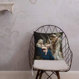 The Virgin with Angels (Bouguereau) Premium Pillow