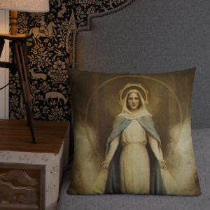 Our Lady (Virgin Mary) Premium Pillow Pillows Rosary.Team