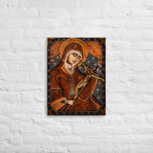 The Mother of God (Trenousa) Canvas Wall Art Rosary.Team