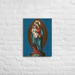 Our Blessed Virgin with the Christ Child – Canvas Wall Art Rosary.Team