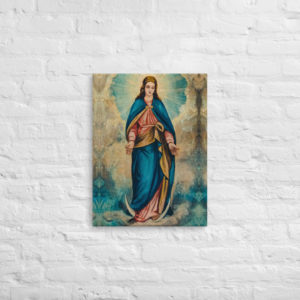 Virgin Mary Hajdudorog – Canvas Wall Art Rosary.Team
