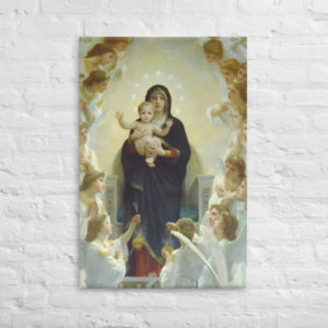 Regina Angelorum (Bouguereau) Canvas Masterpieces Rosary.Team