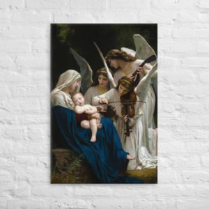 The Virgin with Angels (Bouguereau) Canvas