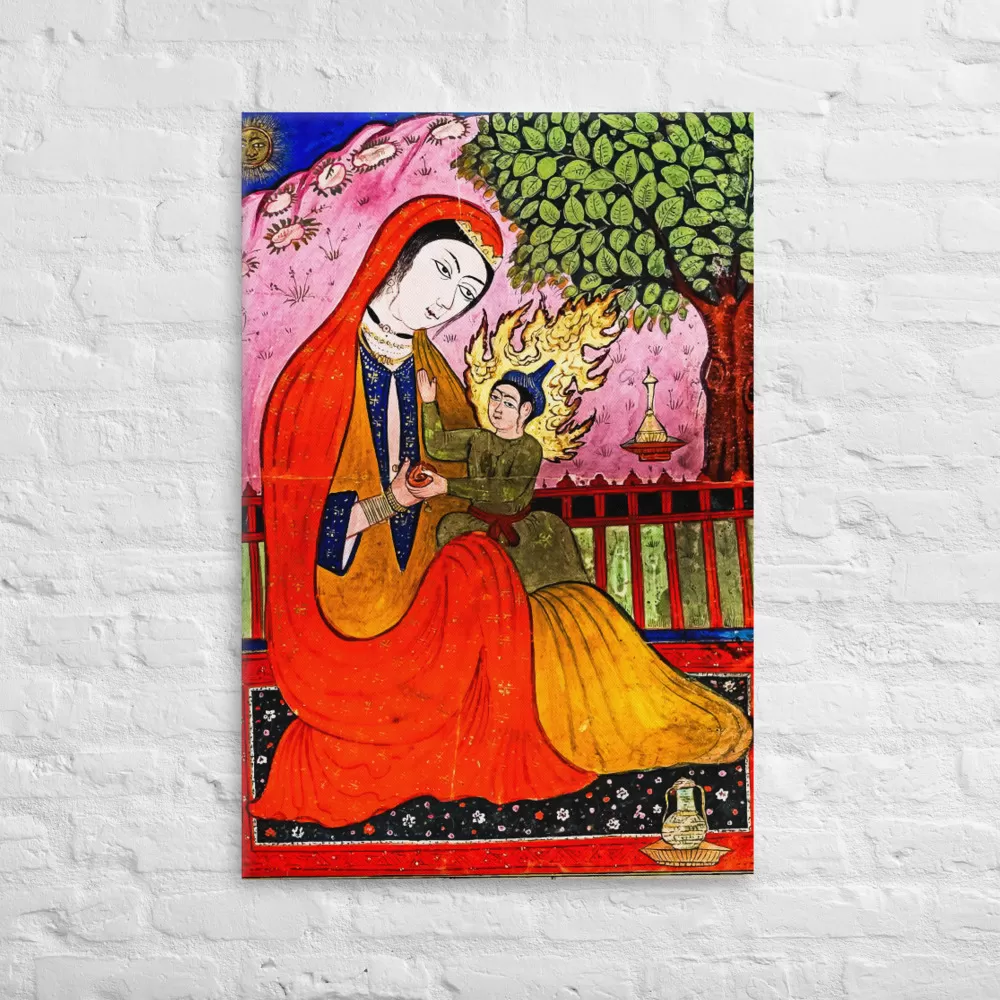 Persian miniature of Jesus and Mary – Canvas