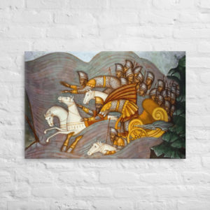Pharaoh’s Hosts Engulfed in the Red Sea #Canvas Wall Art Rosary.Team