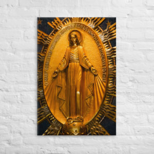 Our Lady of Graces (Miraculous Medal) #Canvas Wall Art Rosary.Team