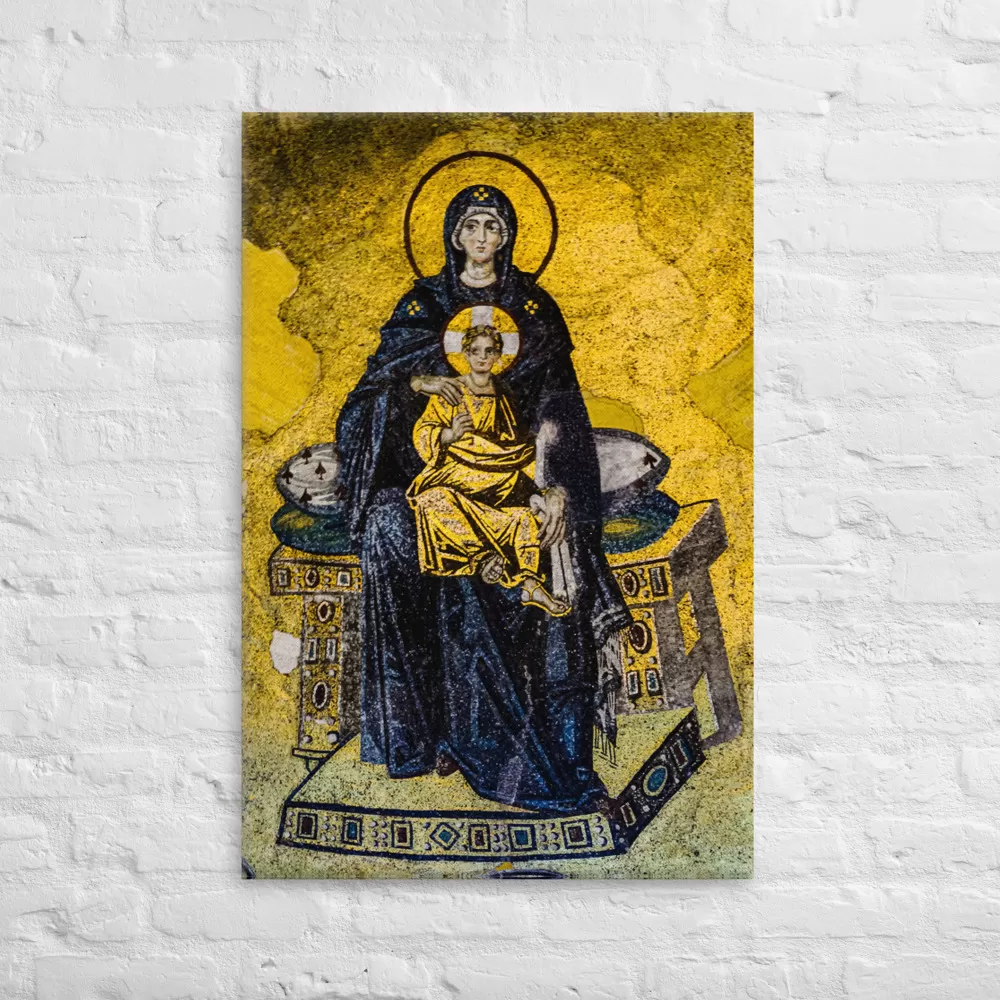 The Virgin and Child (Theotokos)  #Canvas