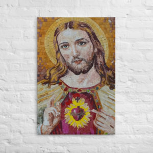 Sacred Heart (Jesus Christ) #Canvas Wall Art Rosary.Team