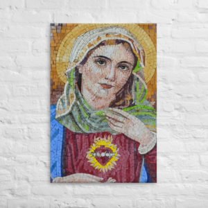Immaculate Heart (Virgin Mary) #Canvas Wall Art Rosary.Team