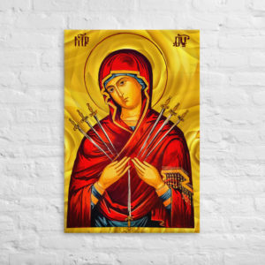 Our Mother Of Sorrows #Canvas Wall Art Rosary.Team