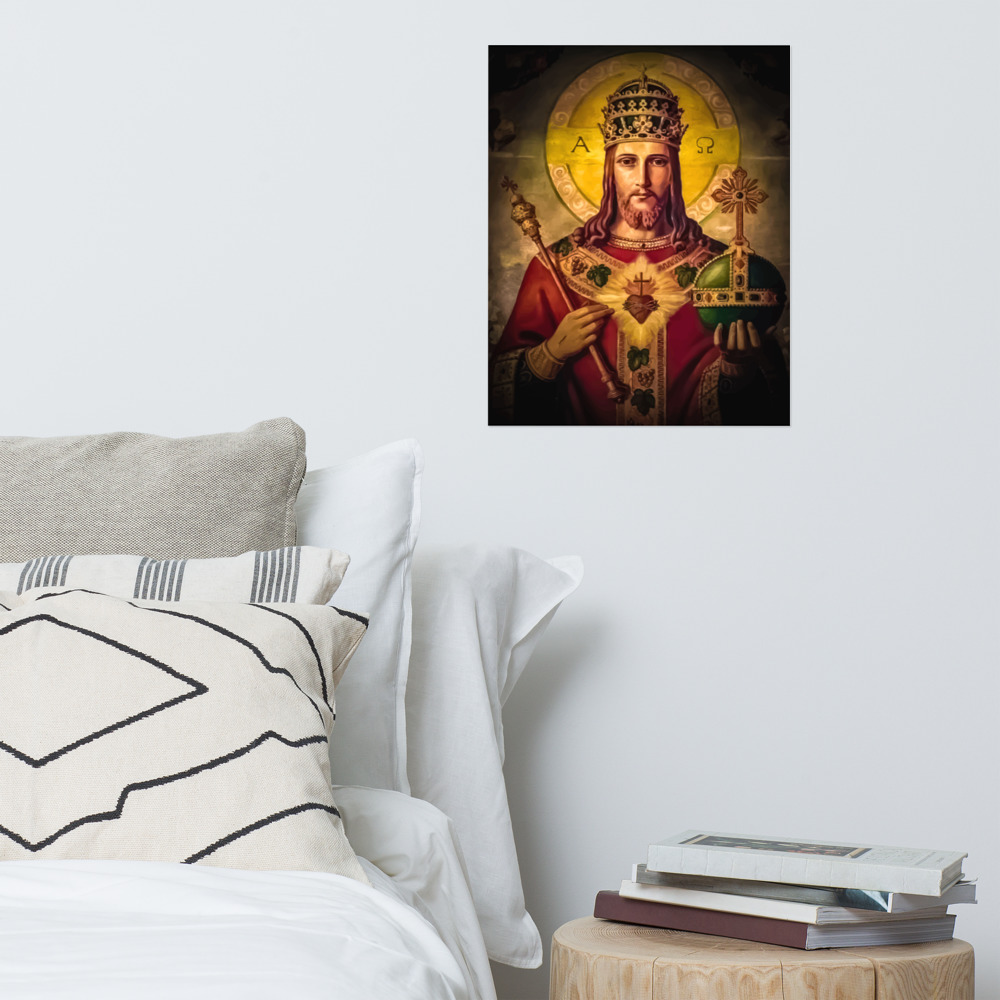 Christus Rex #Poster Wall Art Rosary.Team