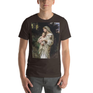 L’Innocence – Bouguereau – Short-Sleeve Unisex T-Shirt Apparel Rosary.Team