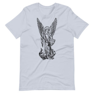 Be our protection – Short-Sleeve Unisex T-Shirt Apparel Rosary.Team