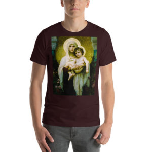 The Madonna of the Roses (Bouguereau) Short-Sleeve Unisex T-Shirt