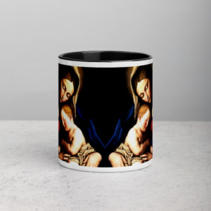 Madonna and Child (Sassoferrato) Mug with Color Inside