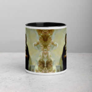 Regina Angelorum (Bouguereau) Mug with Color Inside