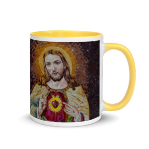 Sacred and Immaculate Heart (Jesus and Mary) #Mug Drinkware Rosary.Team