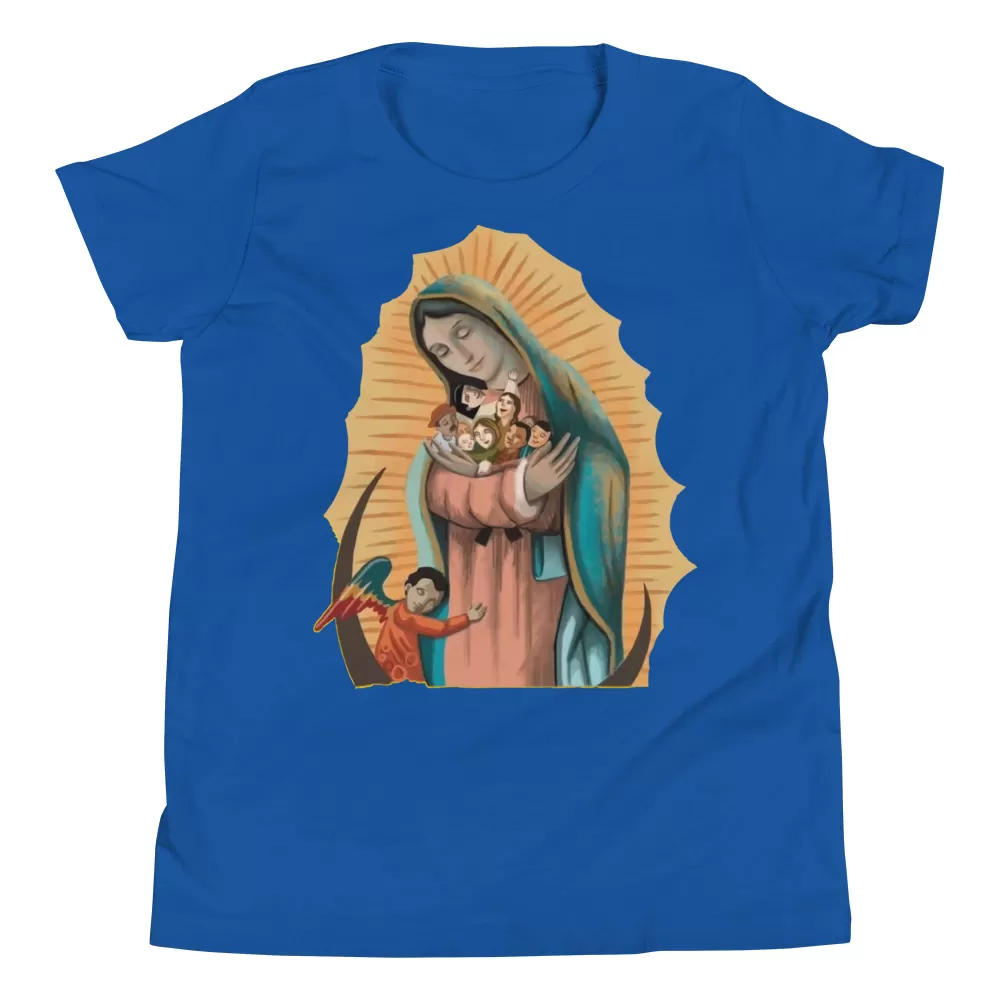 #VirginMary Protect Us – Youth Short Sleeve T-Shirt