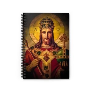 Christus Rex - Spiral #Notebook - Ruled Line