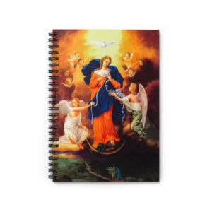 Our Lady, Undoer of Knots - Spiral #Notebook - Ruled Line