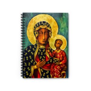 Our Lady of Czestochowa - Spiral #Notebook - Ruled Line
