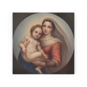 Sistine Madonna (Raphael) #WoodIcon