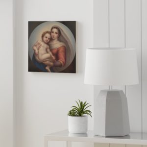 Sistine Madonna (Raphael) #WoodIcon Masterpieces Rosary.Team