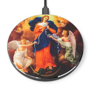 Our Lady, Undoer of Knots #WirelessCharger Accessories Rosary.Team