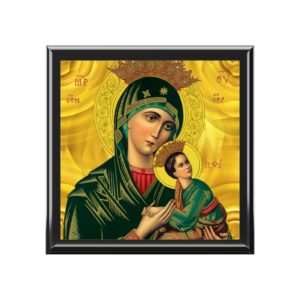 Our Lady of Perpetual Help #ReliquaryBox #JewelryBox