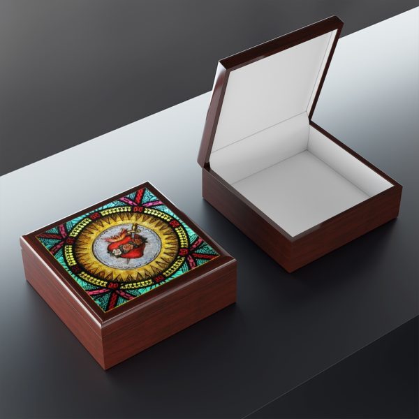 Immaculate Heart of Mary #JewelryBox #ReliquaryBox