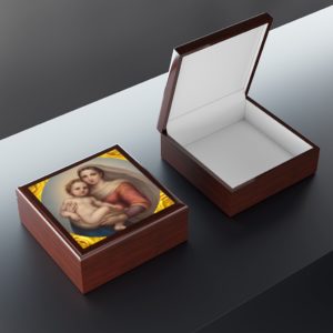 Sistine Madonna (Raphael) #ReliquaryBox #JewelryBox Reliquaries Rosary.Team