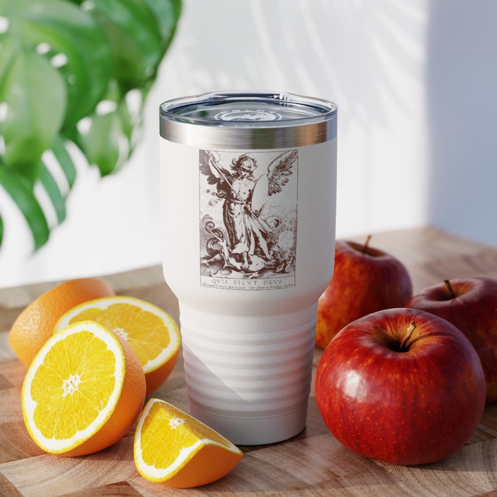 St Michael – Quis Sicut Deus – Ringneck #Tumbler